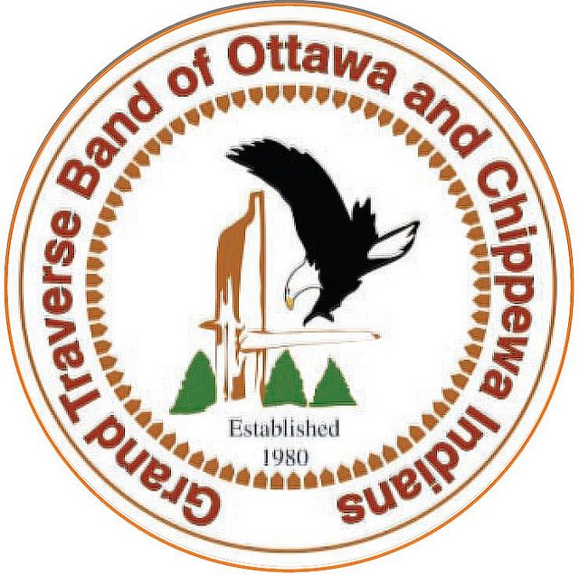 Seal of the Grand Traverse Band of Ottawa and Chippewa Indians.