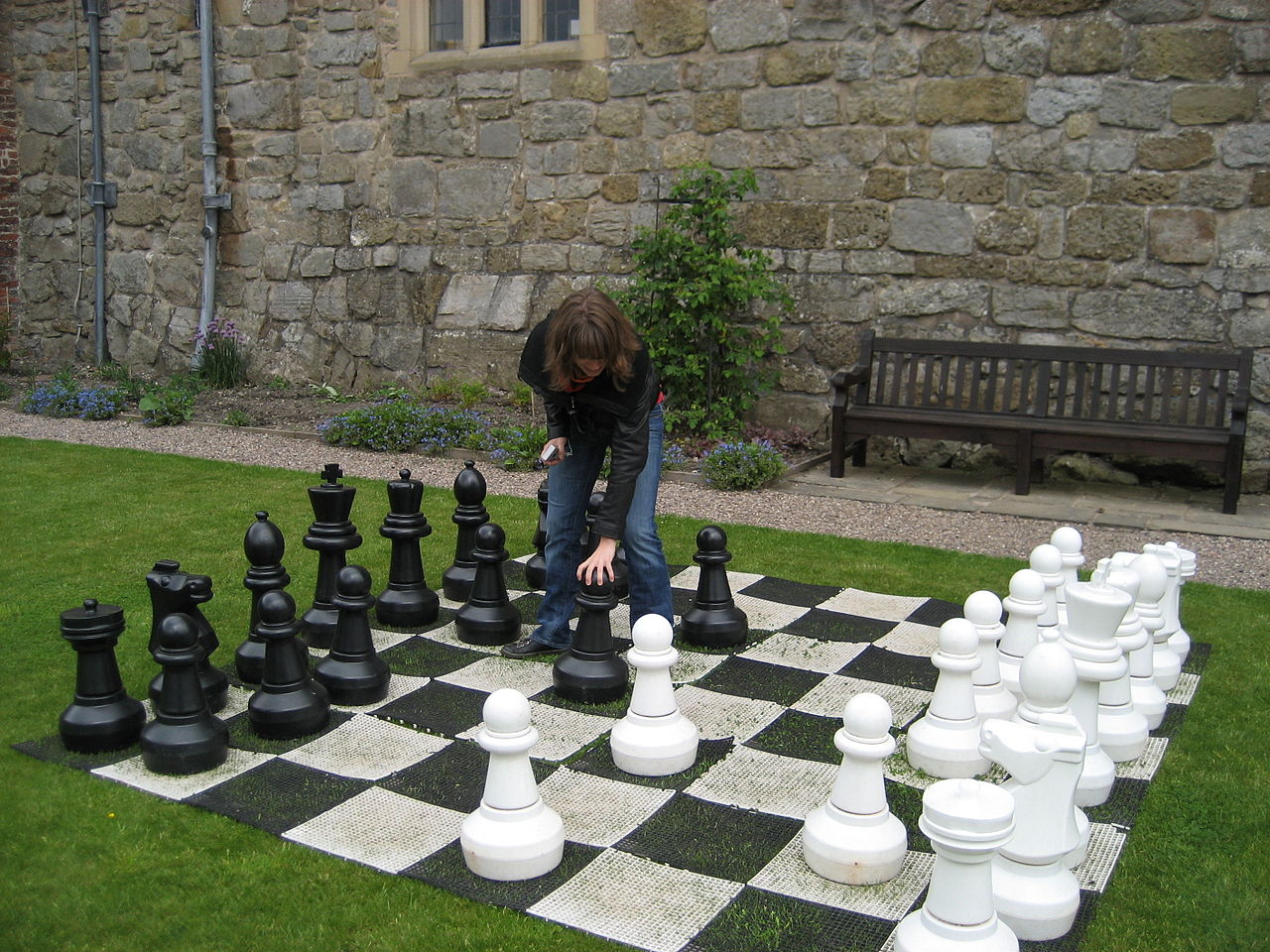 Chirk Castle, Wrexham, Wales, UK -chess set-26May2011.jpg