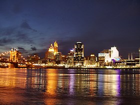 The Tall Stacks festival celebrates the riverboats of Cincinnati, Ohio, every three or four years.