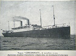 The Cincinnati (photo from La bella Napoli, 1911)