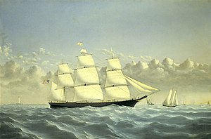 Clipper Ship Golden West, Сыртқа бағытталған 1852 3m08.jpg