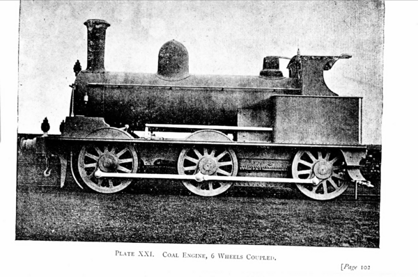 Plate 21 Coal Engine, 6 Wheels Coupled