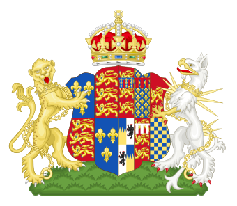Anne Boleyn's coat of arms as Queen Consort[81]