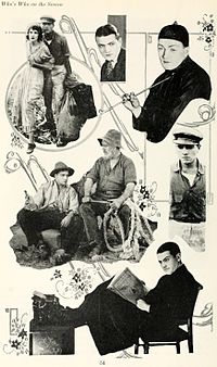 Collage of various characters portrayed by Barthelmess, 1920