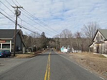 Westbound in Willington Connecticut Route 74 westbound, West Willington CT.jpg