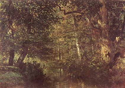 Constant Troyon, Ruisseau dans les bois (vers 1860), Paris, musée du Louvre.