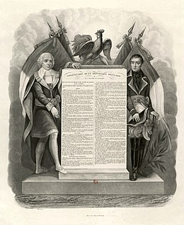 Constitution de la République Française du 5 fructidor an 3 (22 août 1795). Déclaration des Droits et des Devoirs de l'Homme et du Citoyen.jpg