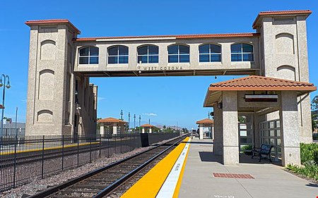 Corona–West station