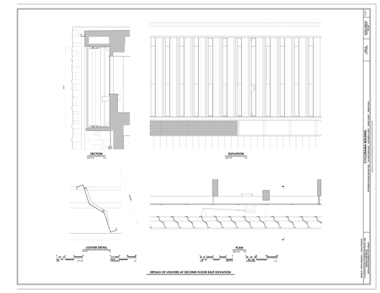 File:Cyclorama Building, 125 Taneytown Road, Gettysburg, Adams County, PA HABS PA-6709 (sheet 22 of 24).png