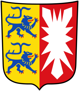 <span class="mw-page-title-main">Coat of arms of Schleswig-Holstein</span> Coat of arms of the German state of Schleswig-Holstein