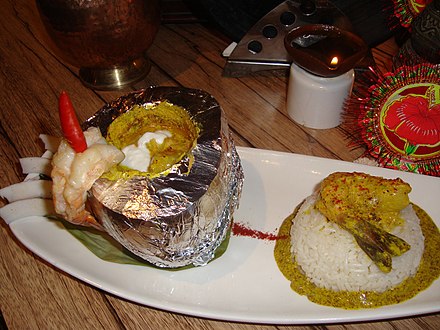 daab chingri with rice