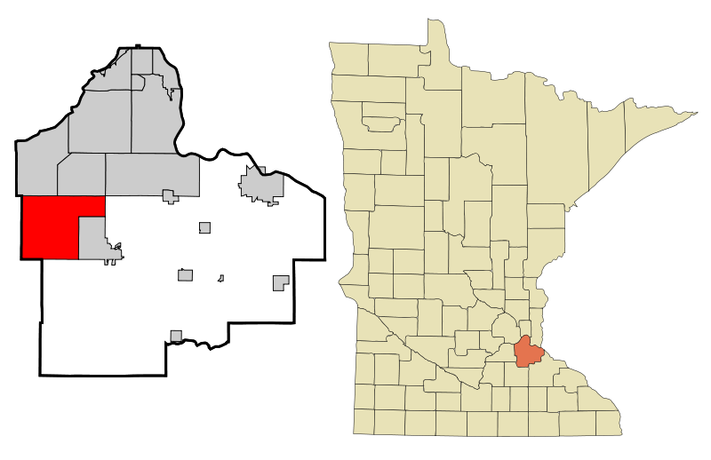 File:Dakota County Minnesota Incorporated and Unincorporated areas Lakeville Highlighted.svg