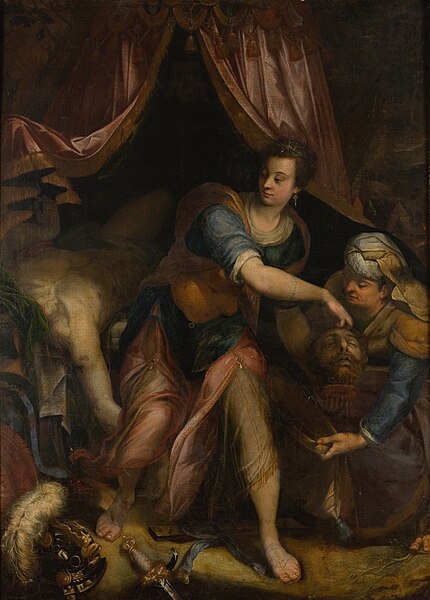 File:Denys Calvaert, Judith med Holofernes hoved, , KMS981, Statens Museum for Kunst.jpg