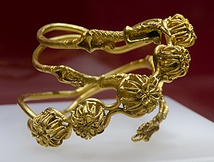 Diadema princiară din aur, sec. III î.Chr. (Bunești, jud. Vaslui)