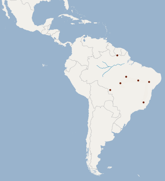 File:Distribution of Rhogeessa hussoni.png