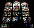 Église paroissiale Saint-Pierre : vitrail n° 14 : la mort de saint Joseph (détail 2).