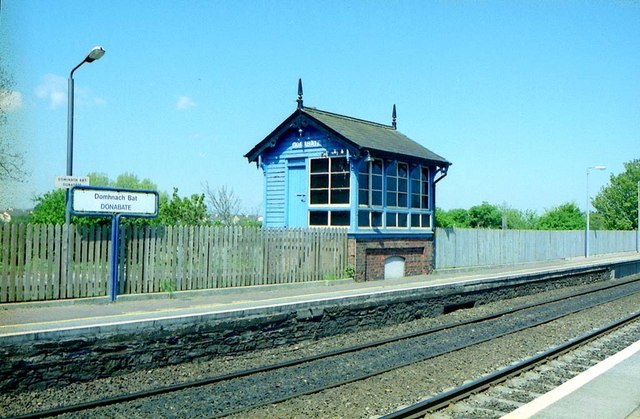 The signal cabin at Donabate. Like the station house, this is also historical
