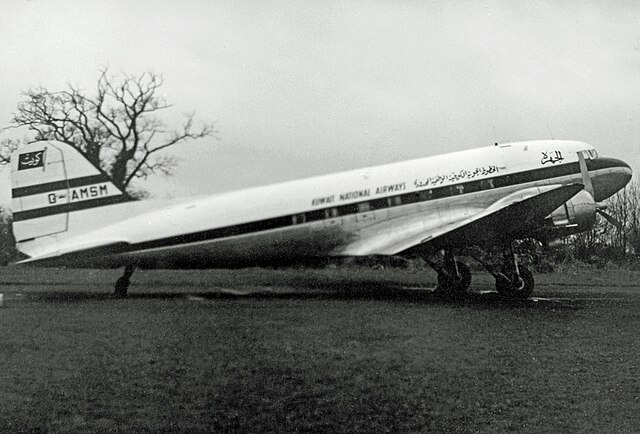 Kuwait National Airways Douglas DC-3 in 1955
