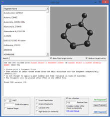 Graphical user interface of DSR in ShelXle. Dsr shelxle.png