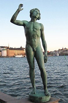 Statyn Sången av Carl Eldh i Stockholm