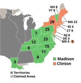 Mapa de resultados electorales por estado