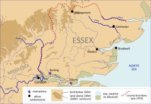 Ubicació de Regne d'Essex