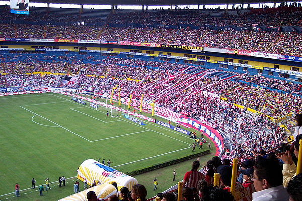 View of the Estadio Jalisco.