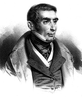 Eugène Scribe, vers 1834 : lithographie de Bernard-Romain Julien.