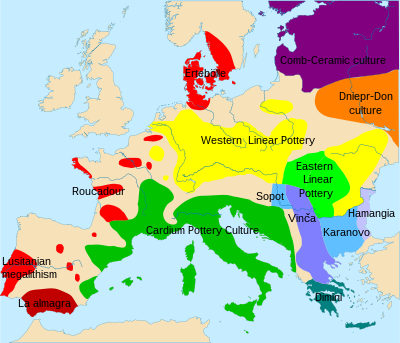 Europe in c. 4500-4000 BC