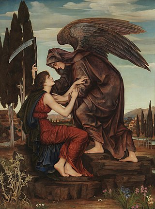 <span class="mw-page-title-main">Azrael</span> Angel in some Abrahamic religions; often identified with the angel of death