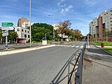 Boulevard des Coquibus à Évry-Courcouronnes (Essonne, France)