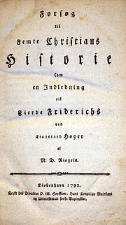 Thumbnail for Forsøg til Femte Christians Historie