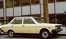 The beige colored Fiat 131 used by Filiz Fiat 131 early one in England.jpg