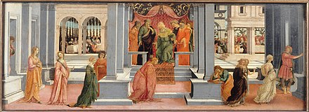 Ahasuerus Chooses Esther, 47 × 131 cm, Musée Condé, Chantilly