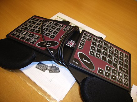 A Fingerworks Touchstream keyboard