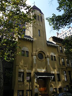 First Hungarian Reformed Church of New York church building in Manhattan, United States of America