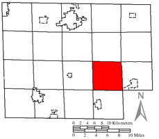 Location of Fitchville Township in Huron County.