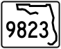 State Road 9823 marker