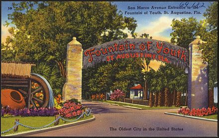 Postcard from the Fountain of Youth in St. Augustine