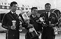 R to L: Ventura, Dodjie Laurel and Joe Cacho arrived from Macau, 1962
