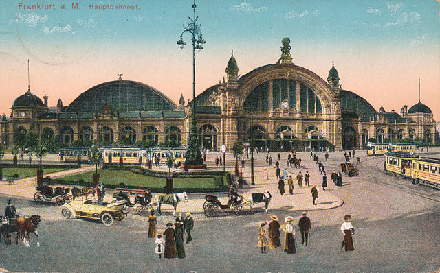 A postcard image of the Hauptbahnhof, c. 1912