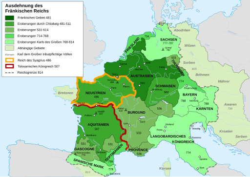 Frankish Empire 481 to 814-de