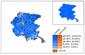 Écart entre le premier et le deuxième candidat