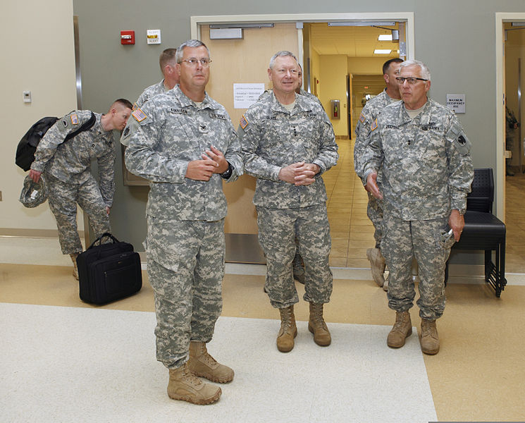 File:From left foreground, U.S. Army Col. Michael Kinnison, an administrative officer with the 45th Infantry Brigade Combat Team, Oklahoma Army National Guard, leads a tour of the new Norman Armed Forces Reserve 130528-Z-VF620-4461.jpg