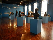 The gallery where Tolentino's works are displayed