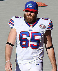 Sanborn playing for the Bills in 2014. Garrison Sanborn.JPG