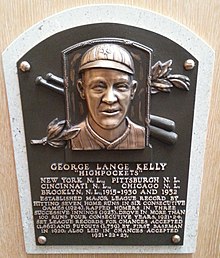 Kelly's plaque at the National Baseball Hall of Fame and Museum