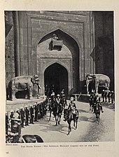 George V passing out of the Delhi Red Fort