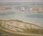 Georges Seurat - Port-en-Bessin - Vstup do přístavu.jpg