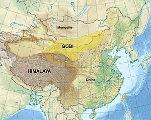 Gobi desert map